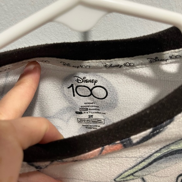 Disney 100 Unisex 3T Pajama Set Character Mash-Up - Picture 2 of 4